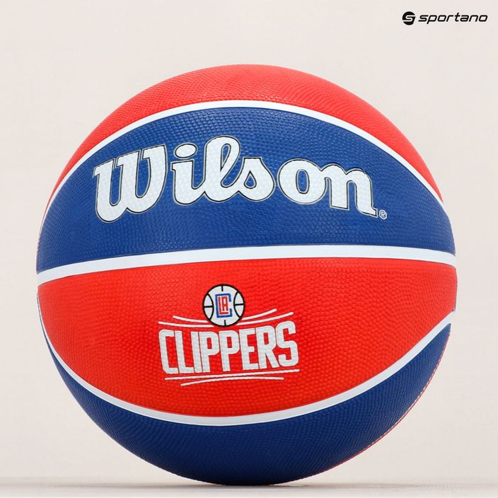 Wilson NBA Team Tribute Los Angeles Clippers kosárlabda, piros WTB1300XBLAC 7