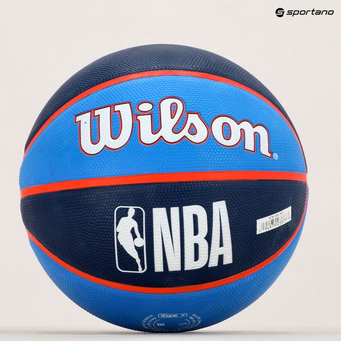 Wilson NBA Team Tribute kosárlabda Oklahoma City Thunder kék WTB1300XBOKC 7