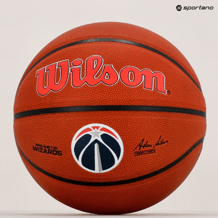 Wilson NBA Team Alliance Washington Wizards kosárlabda barna WTB3100XBWAS 6