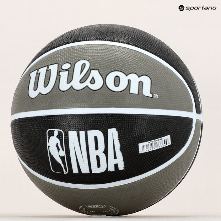 Wilson NBA Team Tribute Brooklyn Nets kosárlabda szürke WTB1300XBBRO 7