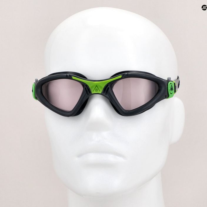 Aquasphere Kayenne sötétszürke/zöld úszószemüveg 11