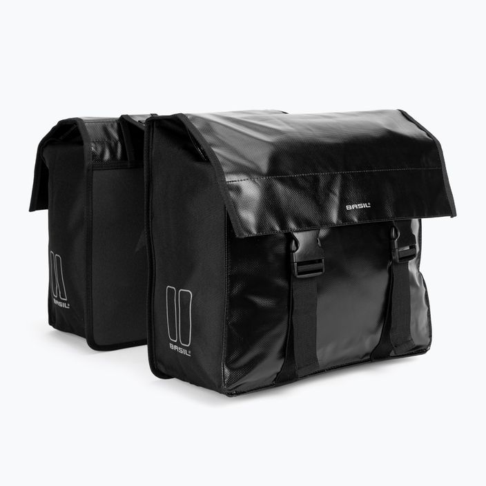 Basil Urban Load Double Bag kerékpártartó táska fekete B-17738