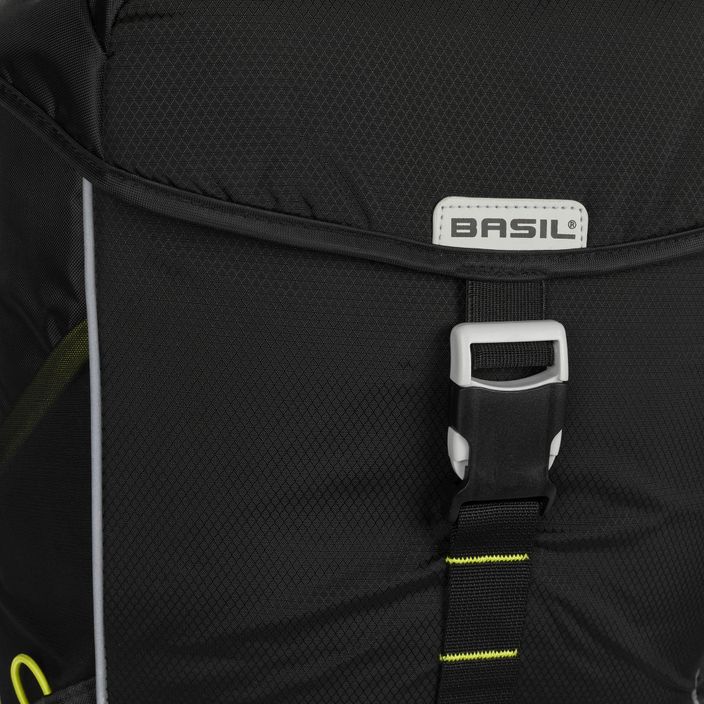 Basil Miles Double Bag kerékpár csomagtartó fekete B-17751 5