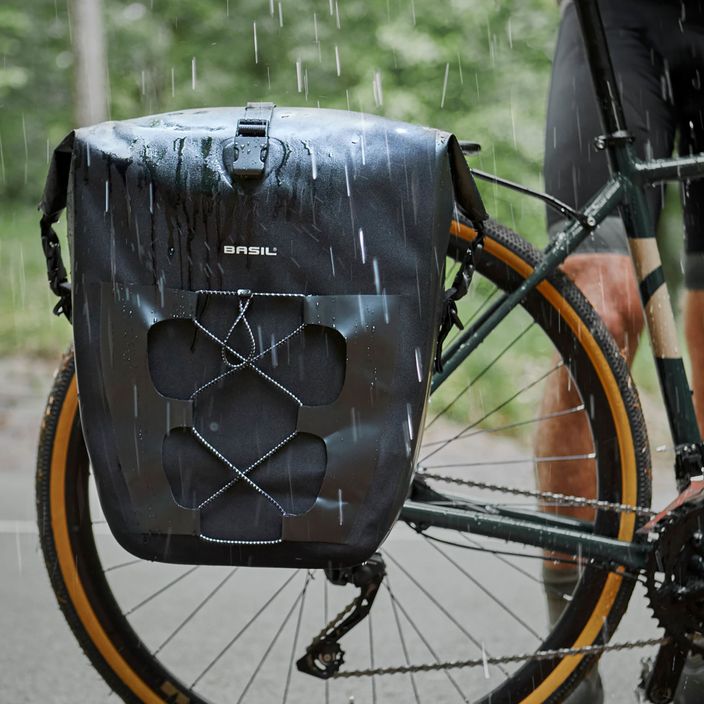 Basil Bloom Navigator vízálló egyszemélyes táska kerékpártartó táska fekete B-18258 12