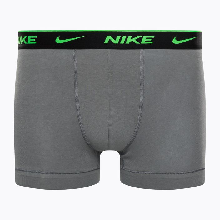 Férfi boxeralsó Nike Everyday Cotton Stretch Trunk 3Pk BAU geo block print/hűvös szürke/fekete 5