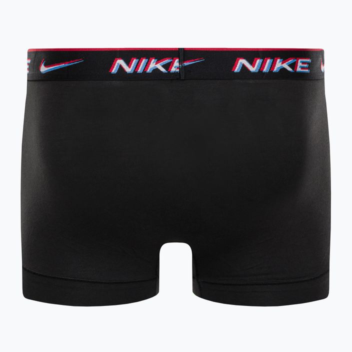 Férfi boxeralsó Nike Everyday Cotton Stretch Trunk 3Pk UB1 fekete/átlátszó wb 9