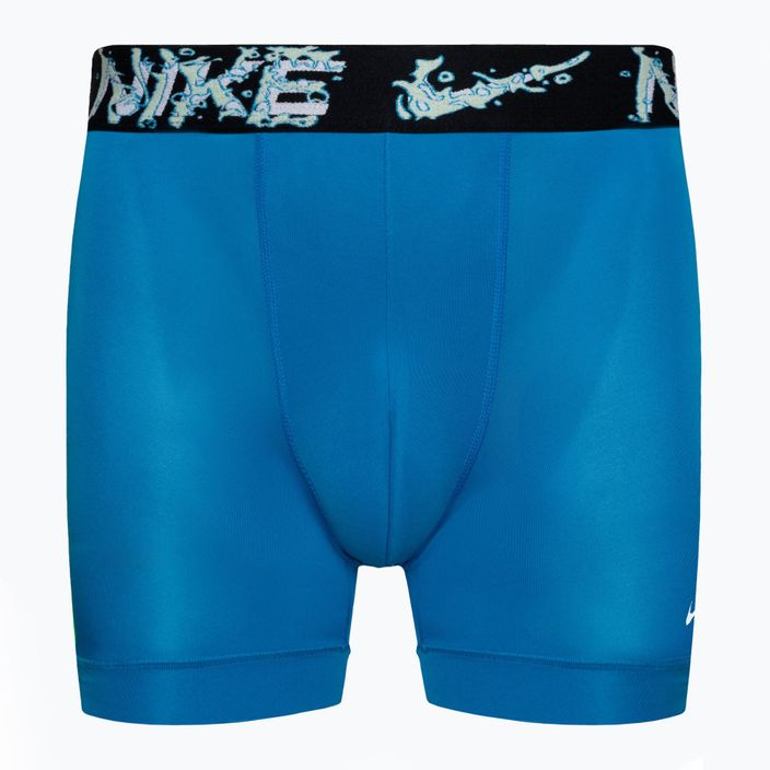 Nike Dri-Fit Essential Micro Boxer Brief 3 db férfi boxeralsó black/green/blue 2
