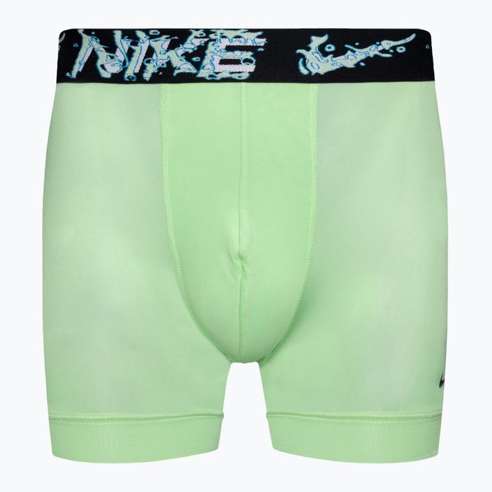 Nike Dri-Fit Essential Micro Boxer Brief 3 db férfi boxeralsó black/green/blue 3