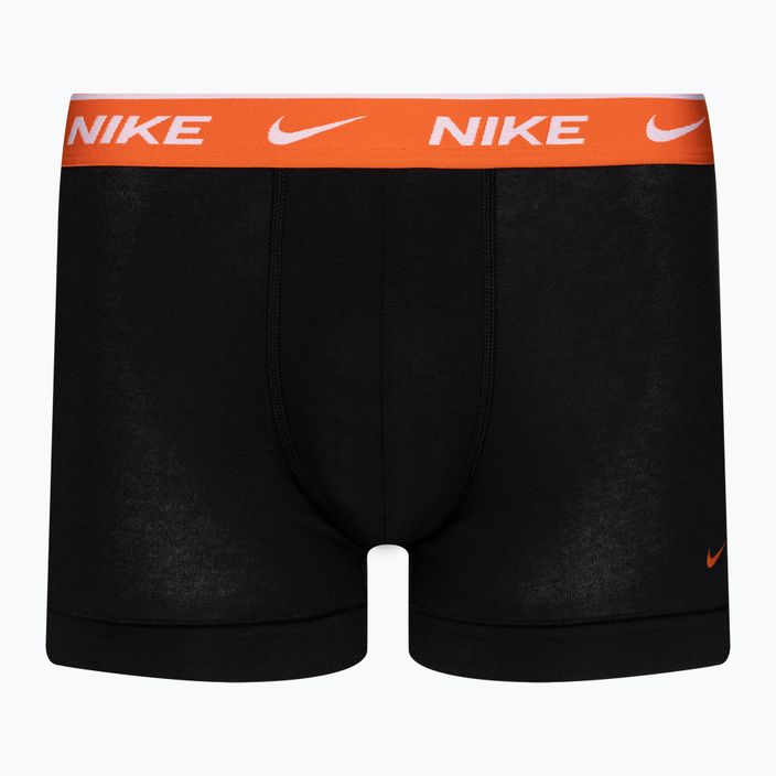 Nike Everyday Cotton Stretch Trunk 3 db férfi boxeralsó black/violet/orange 4