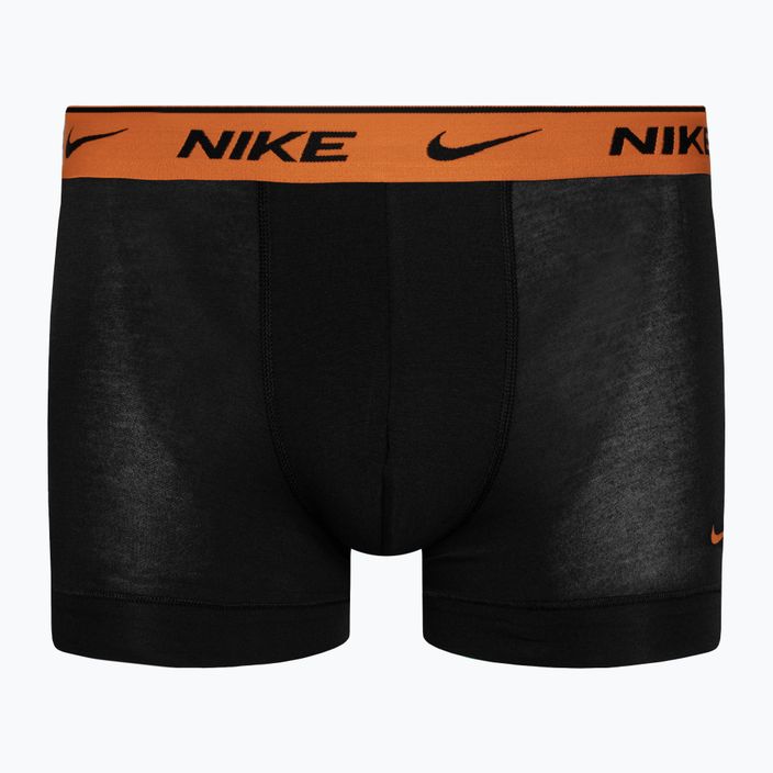 Nike Everyday Cotton Stretch Trunk 3 db férfi boxeralsó grey/orange/yellow 3