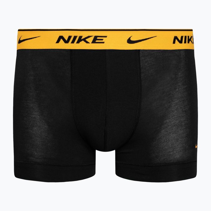 Nike Everyday Cotton Stretch Trunk 3 db férfi boxeralsó grey/orange/yellow 4