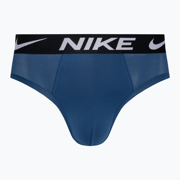 férfi alsónadrág Nike Essential Micro Boxer Brief 3 pár grey/court blue/dark red 2