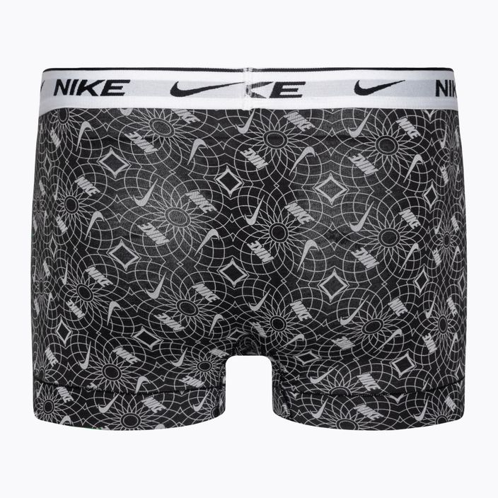 Nike Everyday Cotton Stretch Trunk 3 db férfi boxeralsó black/blue/grey 5