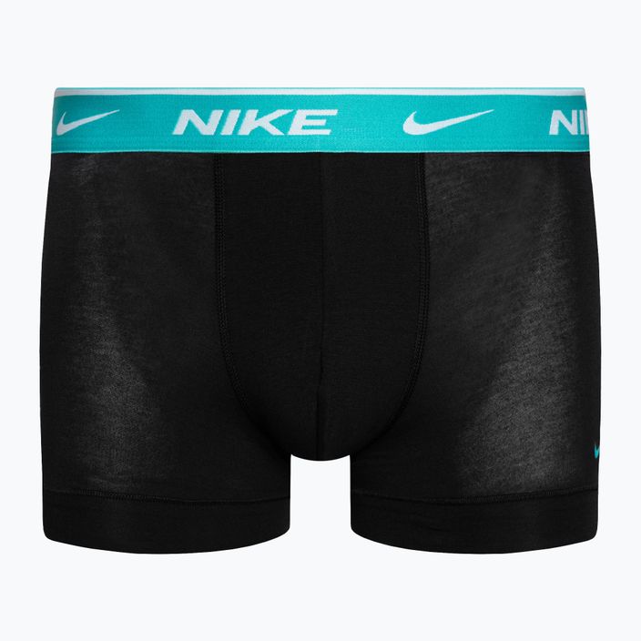 Nike Everyday Cotton Stretch Trunk 3 db férfi boxeralsó turquoise/violet/blue 4