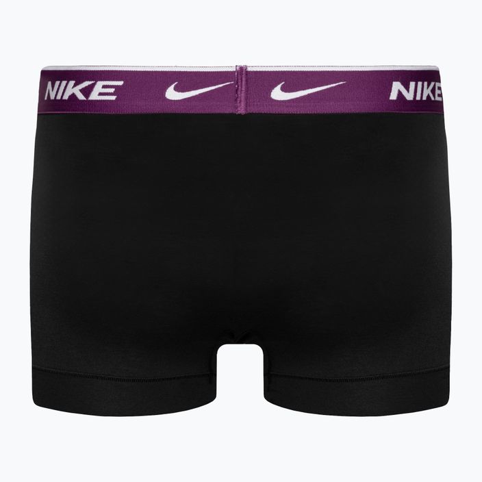 Nike Everyday Cotton Stretch Trunk 3 db férfi boxeralsó turquoise/violet/blue 5