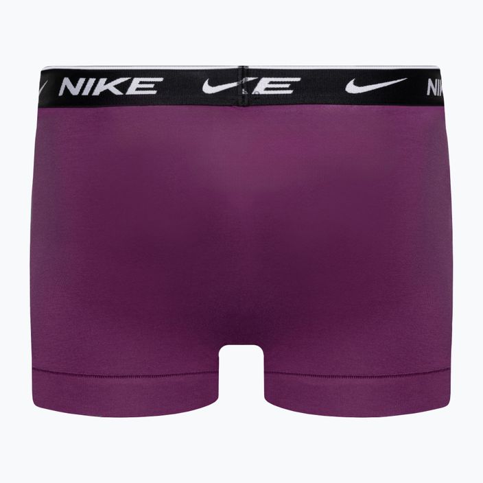 Nike Everyday Cotton Stretch Trunk 3 db férfi boxeralsó green/violet/blue 5