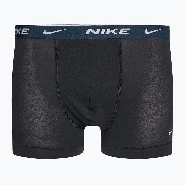 Férfi boxeralsó Nike Everyday Cotton Stretch Trunk 3 pár fekete/armory navy/fekete 5