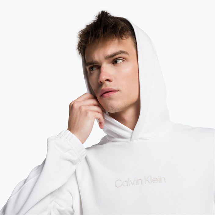 Férfi Calvin Klein kapucnis pulóver YAF világos fehér 4