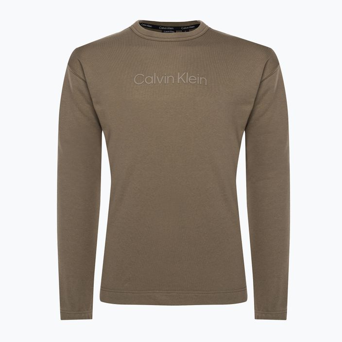 Férfi Calvin Klein pulóver 8HU szürke olívazöld pulóver 5