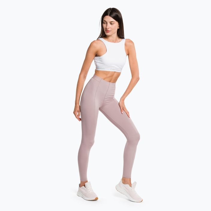 Női edző leggings Calvin Klein 7/8 8HR szürke rózsaszín szürke 2