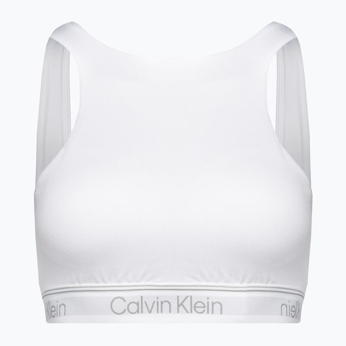 Calvin Klein Medium Support YAF fényes fehér fitness melltartó 5