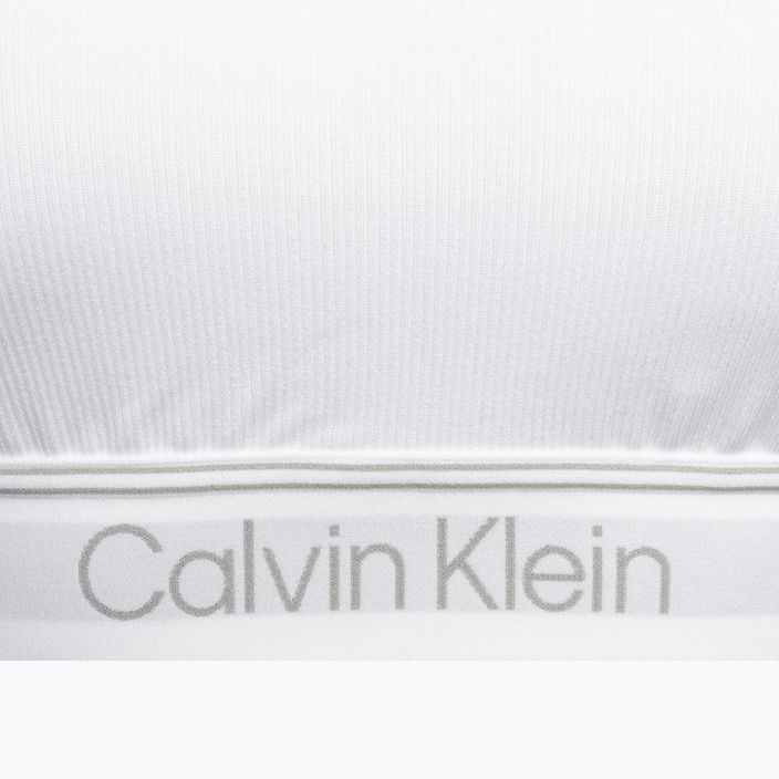Calvin Klein Medium Support YAF fényes fehér fitness melltartó 7