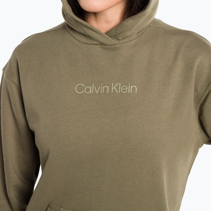 Férfi Calvin Klein kapucnis pulóver 8HU szürke olívazöld 4
