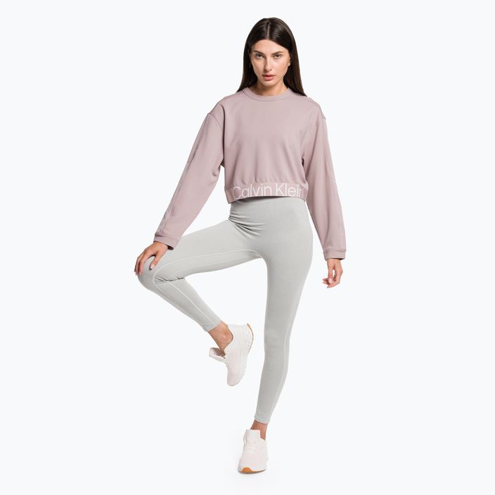 Női Calvin Klein pulóver pulóver szürke rózsa 2