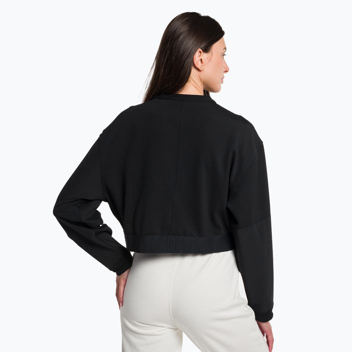 Női Calvin Klein pulóver fekete szépség pulcsi 3