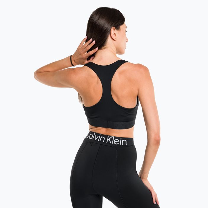 Calvin Klein Medium Support BAE fekete szépség fitness melltartó 3