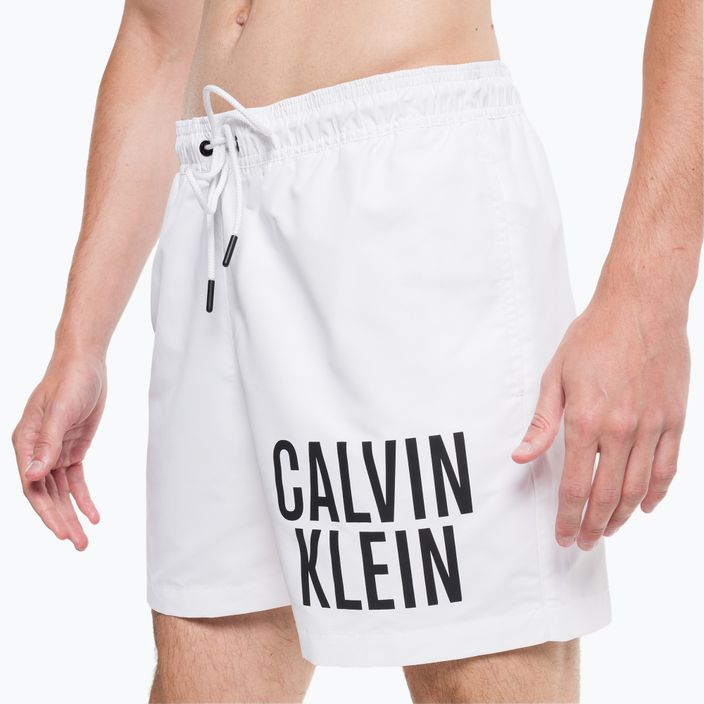 Férfi Calvin Klein Medium zsinóros úszónadrág fehér 8