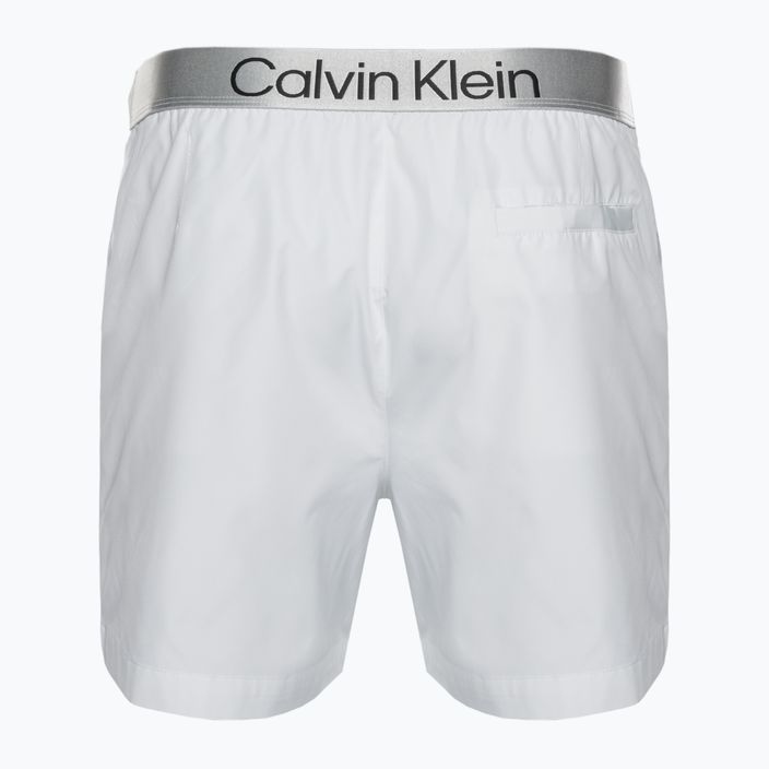 Férfi Calvin Klein Medium zsinóros úszónadrág fehér 2