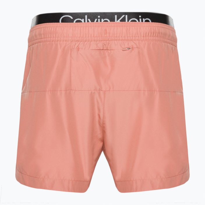Férfi Calvin Klein Short Double Wb rózsaszínű fürdőruha 2