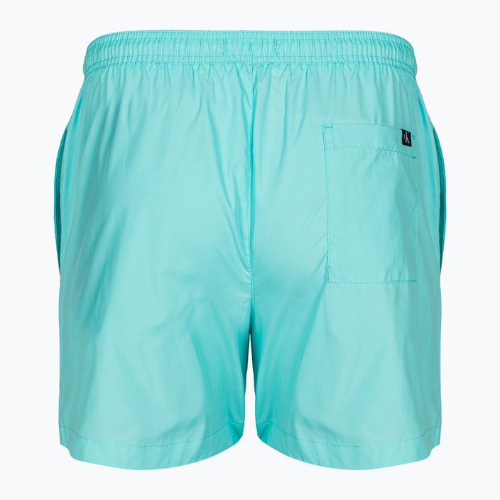 Férfi úszónadrág Calvin Klein Medium Drawstring soft turquoise 2