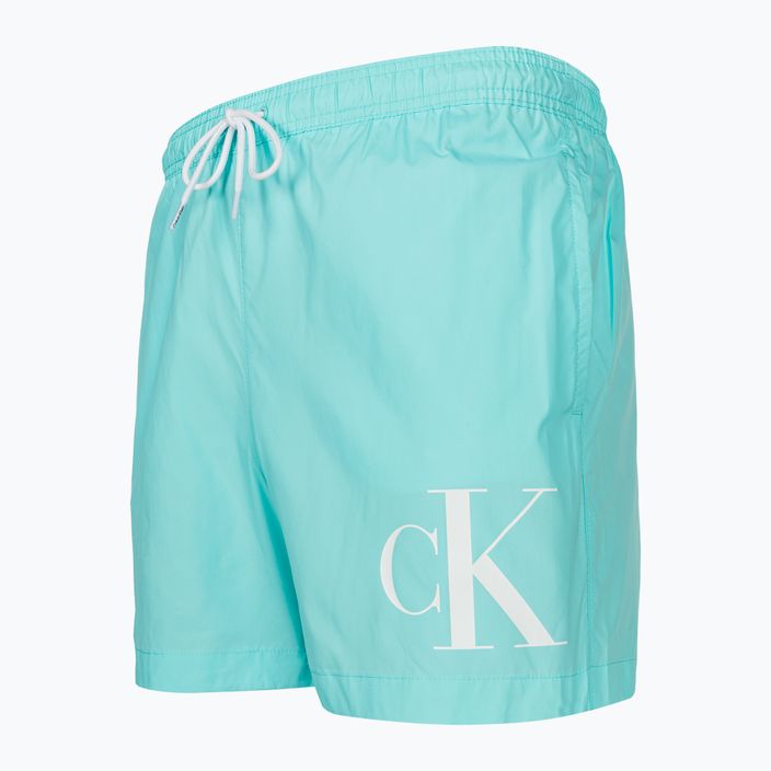 Férfi úszónadrág Calvin Klein Medium Drawstring soft turquoise 3