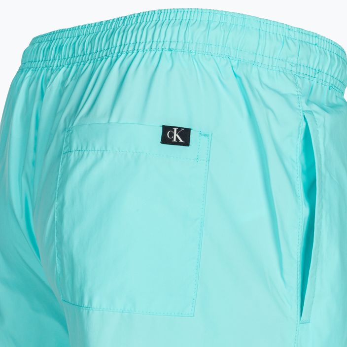 Férfi úszónadrág Calvin Klein Medium Drawstring soft turquoise 4