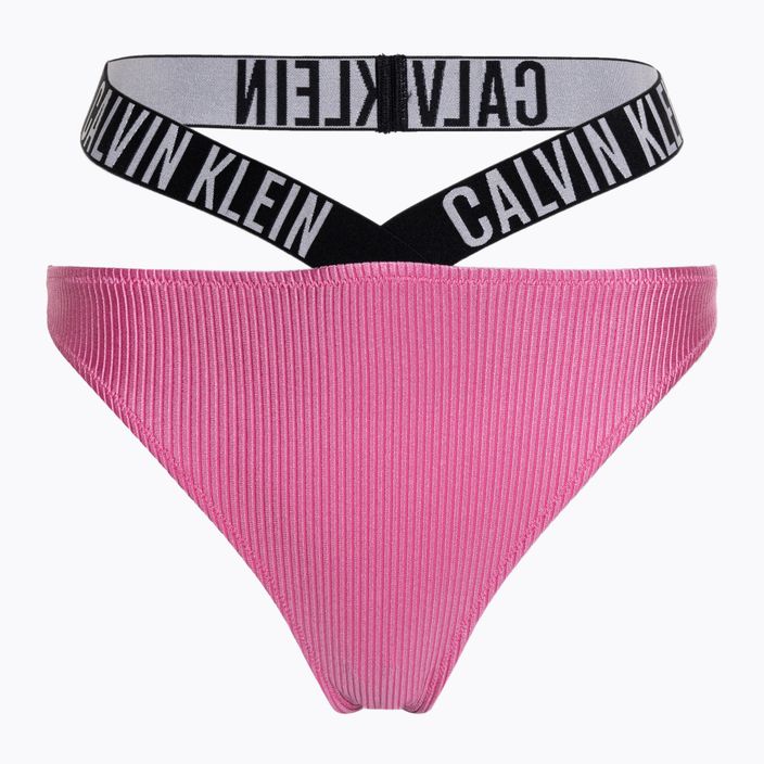 Bikini alsó  Calvin Klein High Leg Cheeky Bikini bold pink