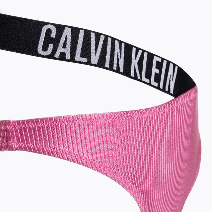 Bikini alsó  Calvin Klein High Leg Cheeky Bikini bold pink 4