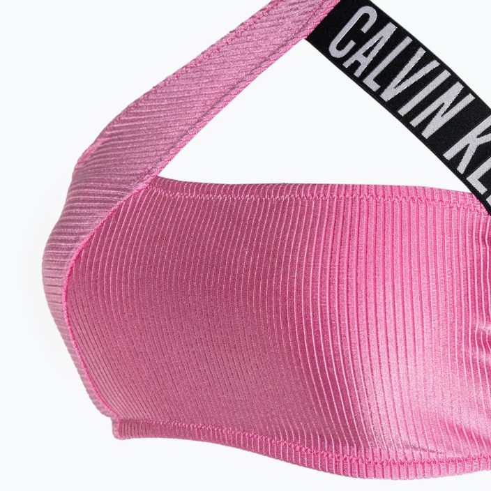 Bikini felső Calvin Klein One Shoulder Bralette-RP bold pink 3