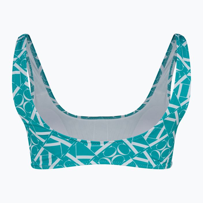 Bikini felső Calvin Klein Bralette-RP Print monogram blue 2