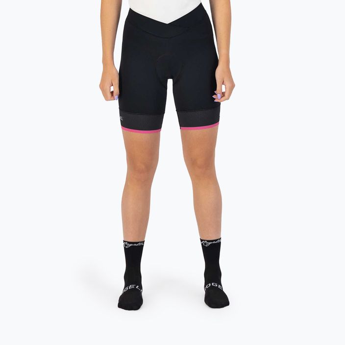 Női kerékpáros rövidnadrág Rogelli Select II black/pink