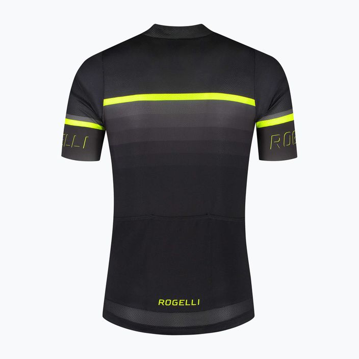 Férfi kerékpáros mez Rogelli Hero II yellow/black/grey 4