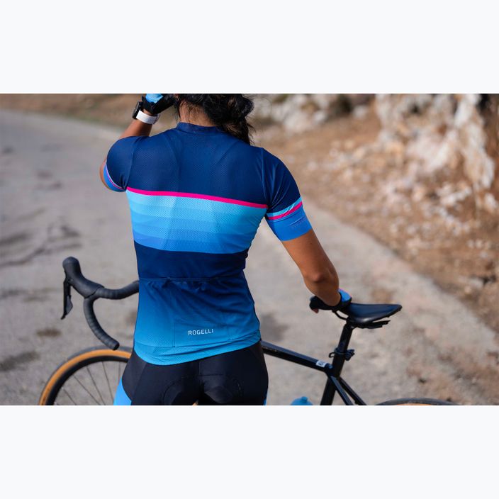 Női kerékpáros mez Rogelli Impress II blue/pink/black 9