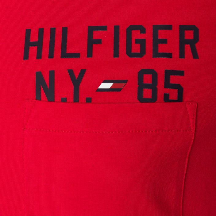 Férfi Tommy Hilfiger grafikus póló piros 7