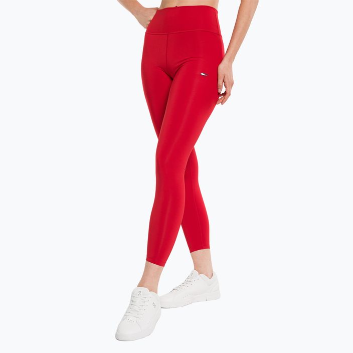 Tommy Hilfiger Essentials Rw 7/8 piros női edző leggings