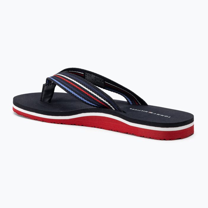 női flip flop Tommy Hilfiger Stripes Beach Sandal red white blue 3