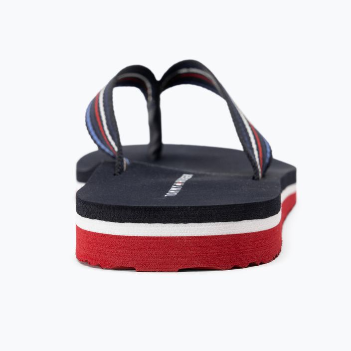 női flip flop Tommy Hilfiger Stripes Beach Sandal red white blue 6