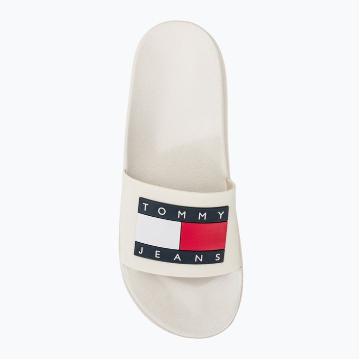 Női papucs Tommy Jeans Elevated Flatform Slide ecru 6