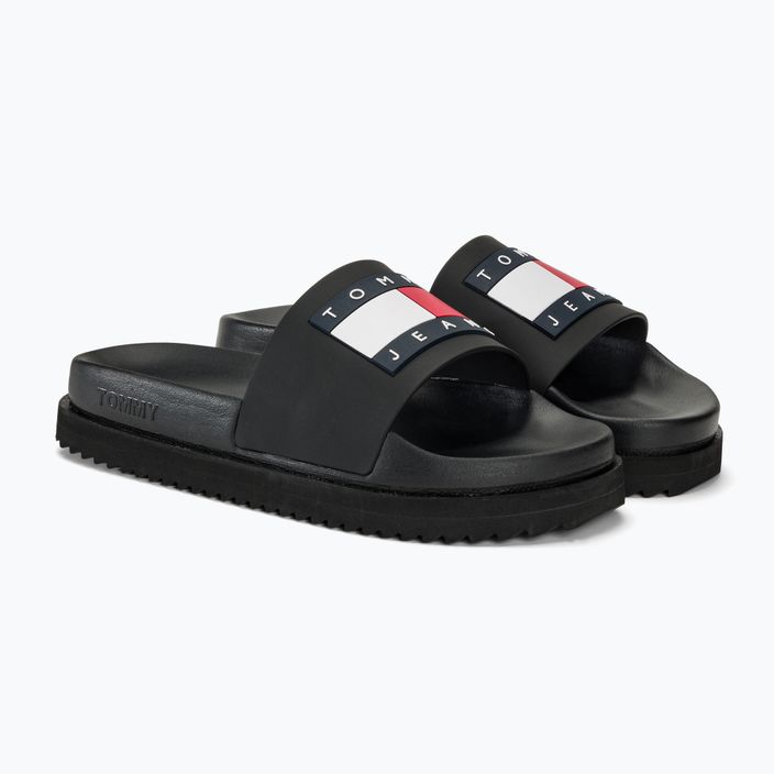 Női papucs Tommy Jeans Elevated Flatform Slide black 4