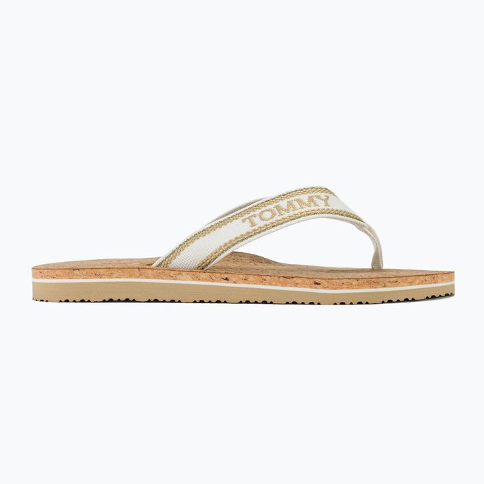 Tommy Hilfiger női Cork Beach Sandal harvest búza flip flopok 2